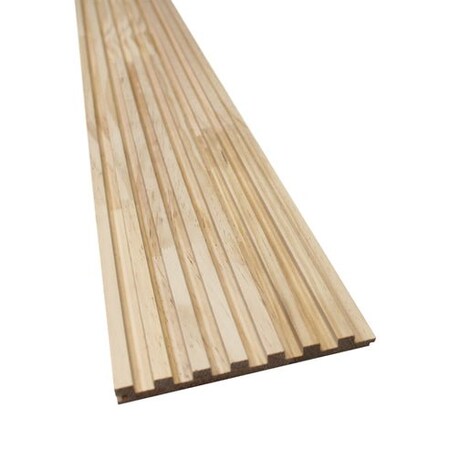 Ejoy Unfinished Slat Wood Panels for Walls, Paint and Stain Grade - Sleek, 4PK WWC7G-0000